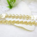 Y0099 Copper Decorative Herringbone Chain, Flat Arrow Designer Chain,Gold Leaf Chain 6.5mm